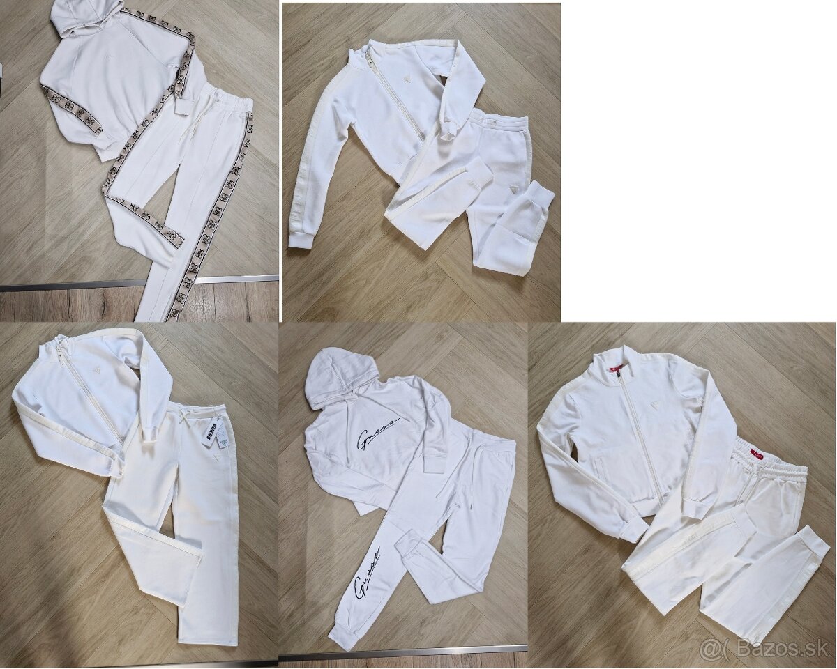 NOVE Guess biela smotanova teplakova suprava rozne druhy XS