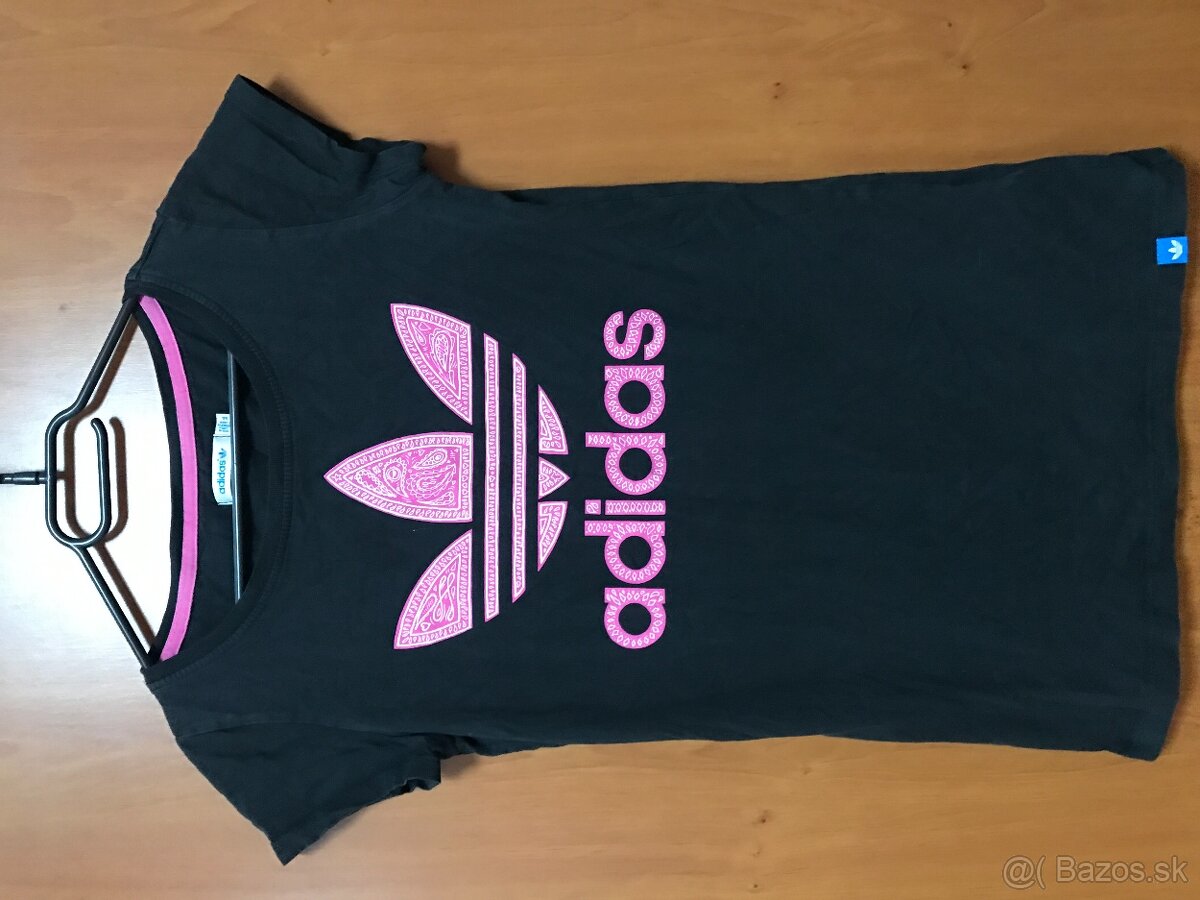 ADIDAS originál black damske tricko S/M