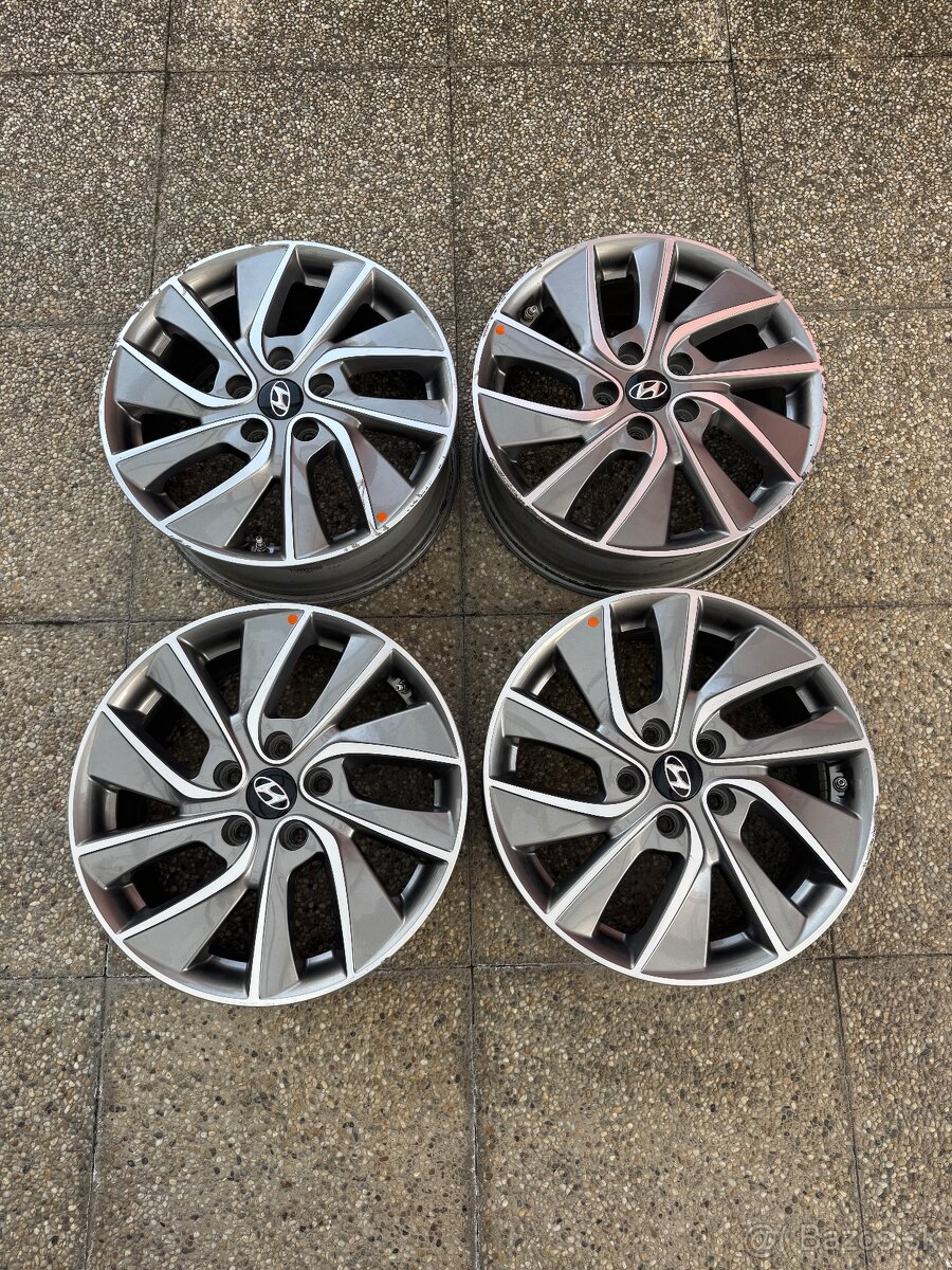 Predám originálne alu disky Hyundai 17” – i30 Fastback, TPMS