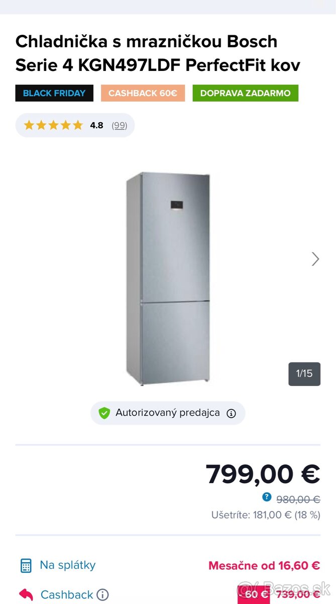 Bosch Serie 4 KGN497LDF