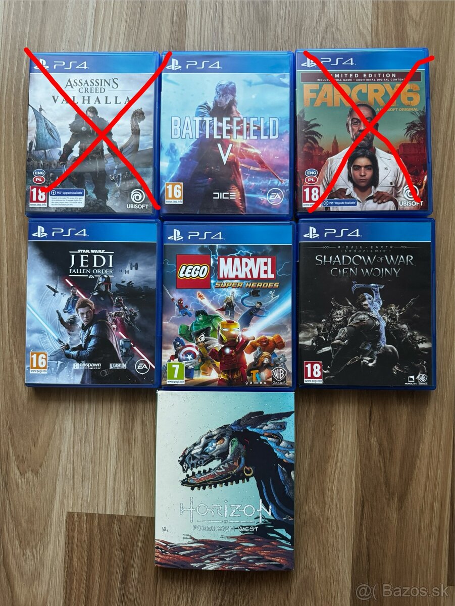 Predám hry na PS4