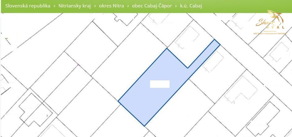 Ponúkame na predaj rovinatý pozemok v obci Cabaj-Čápor 780 m