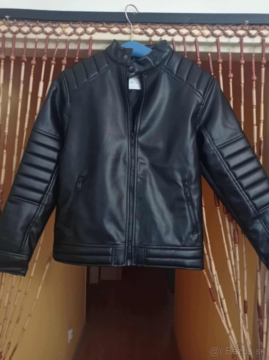 Krásna detská kož.bunda- pre chlapca