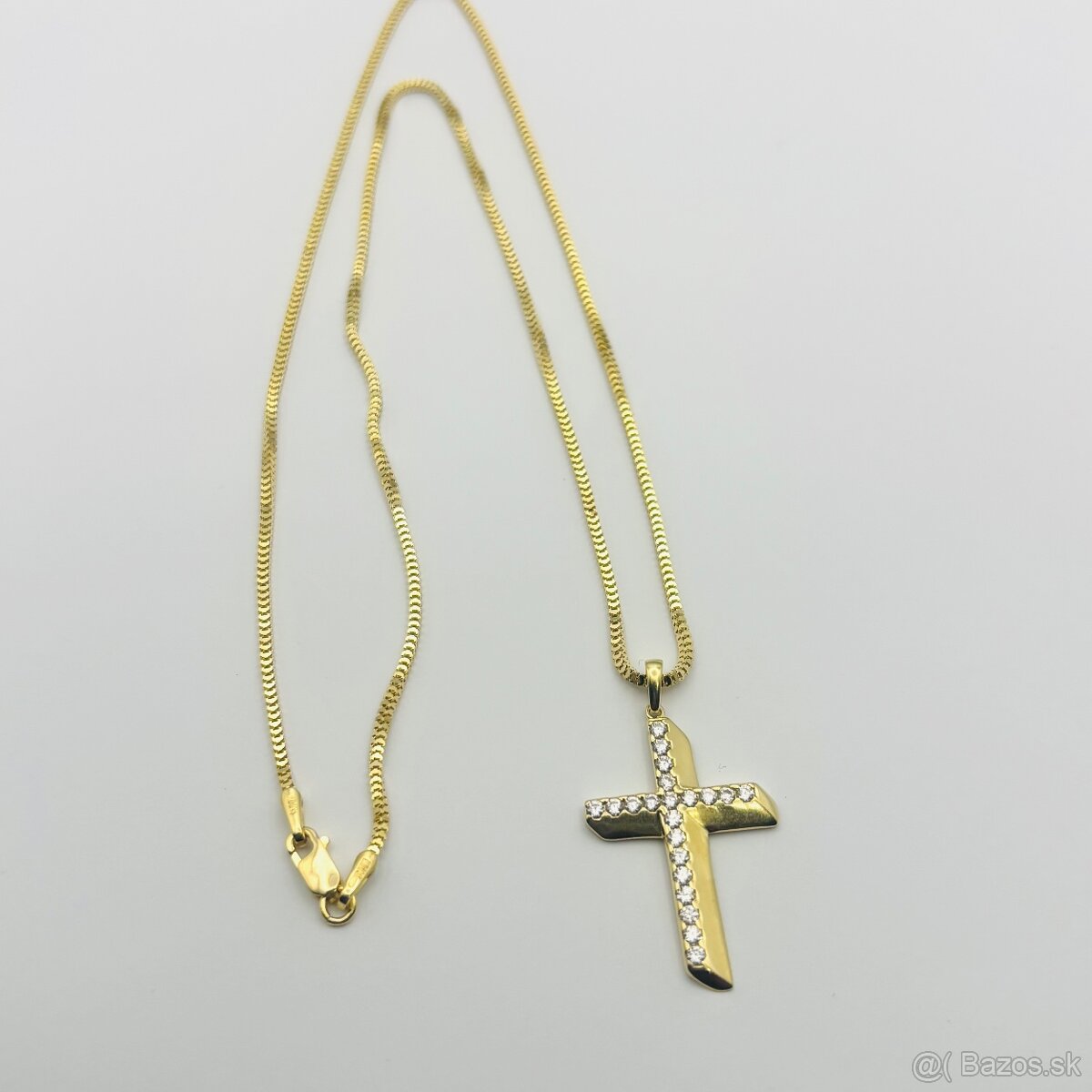 Zlatá retiazka s krížikom 585/1000