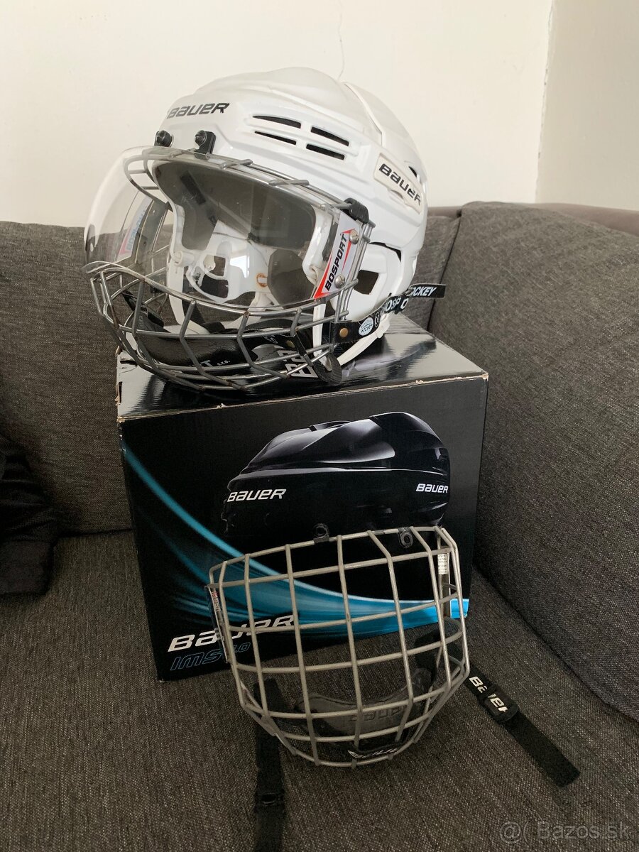 BAUER prilba + plexi + mriežka