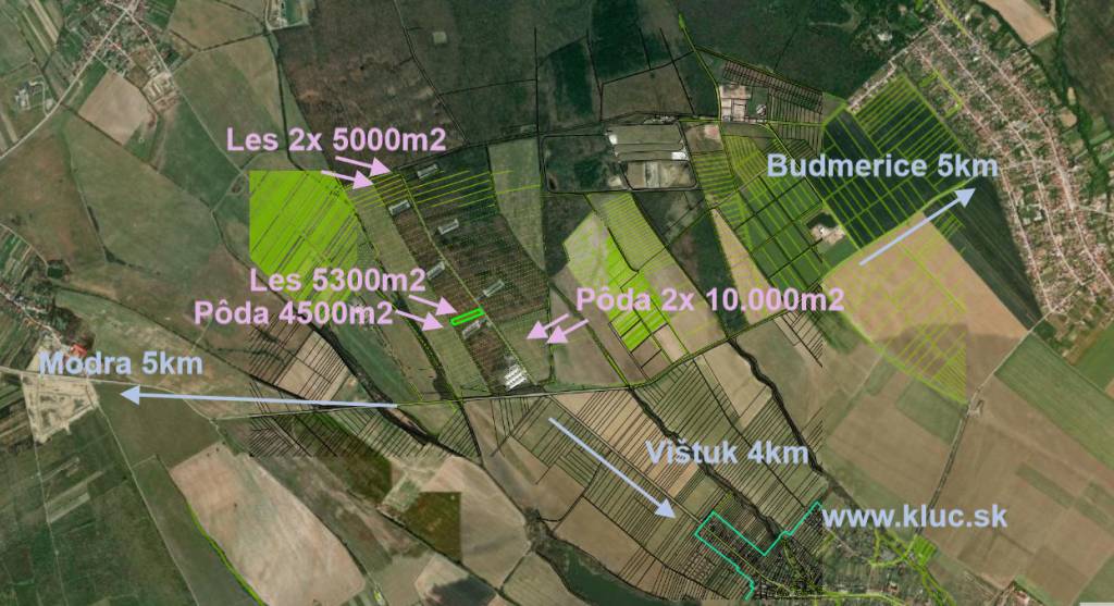 Hľadáte pôdu, les alebo lúku v okrese Pezinok? Budmerice
