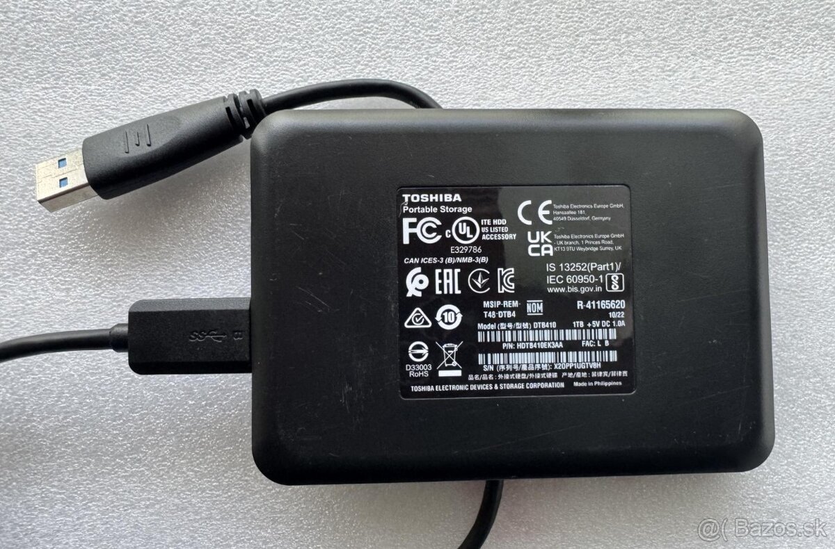 NOVY 1 TB Externy HDD 2,5"