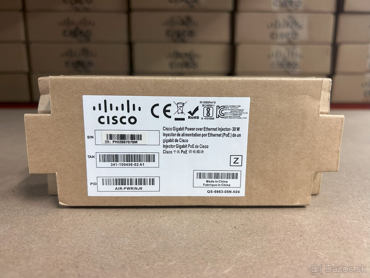 Cisco AIR PWRINJ6 POE Power In Cisco Power Injector