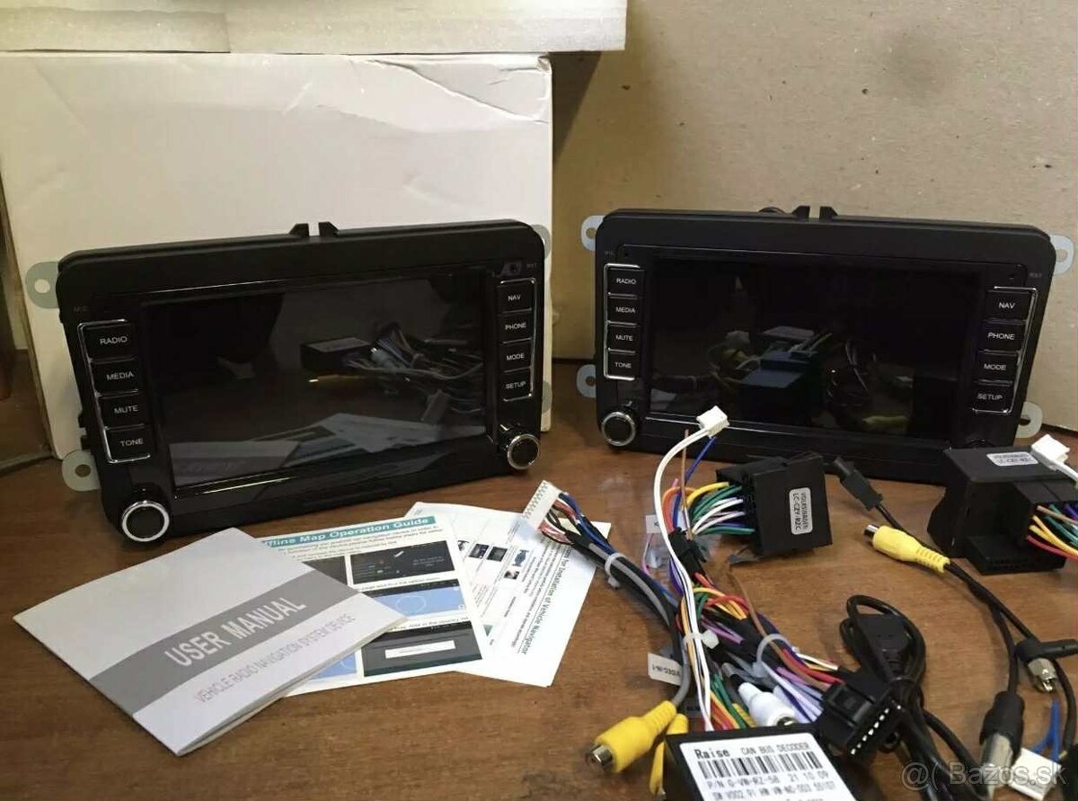 Android 10 7” 2 din rádio úplne nové zabalené dostupné 1KS