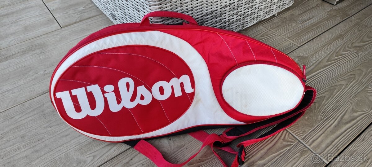 Wilson tenisová taška – červeno-biela, Volks Rock’n Roller