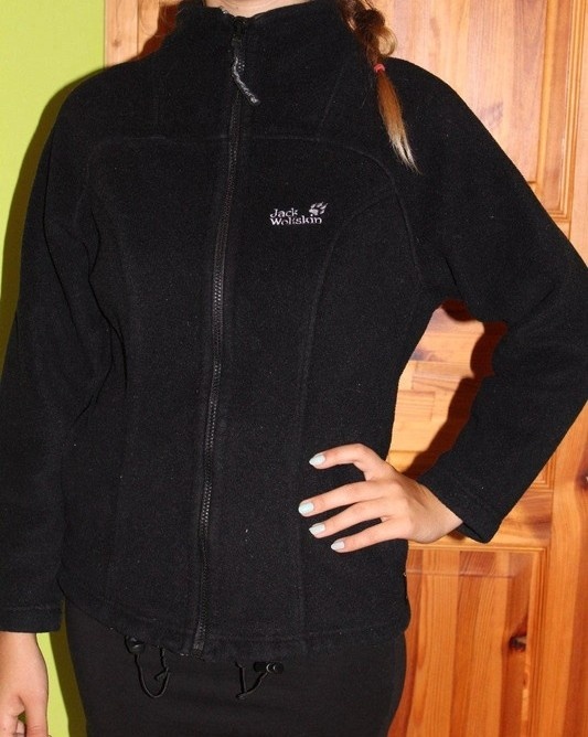 Cierna mikina Jack Wolfskin, velkost S - 36