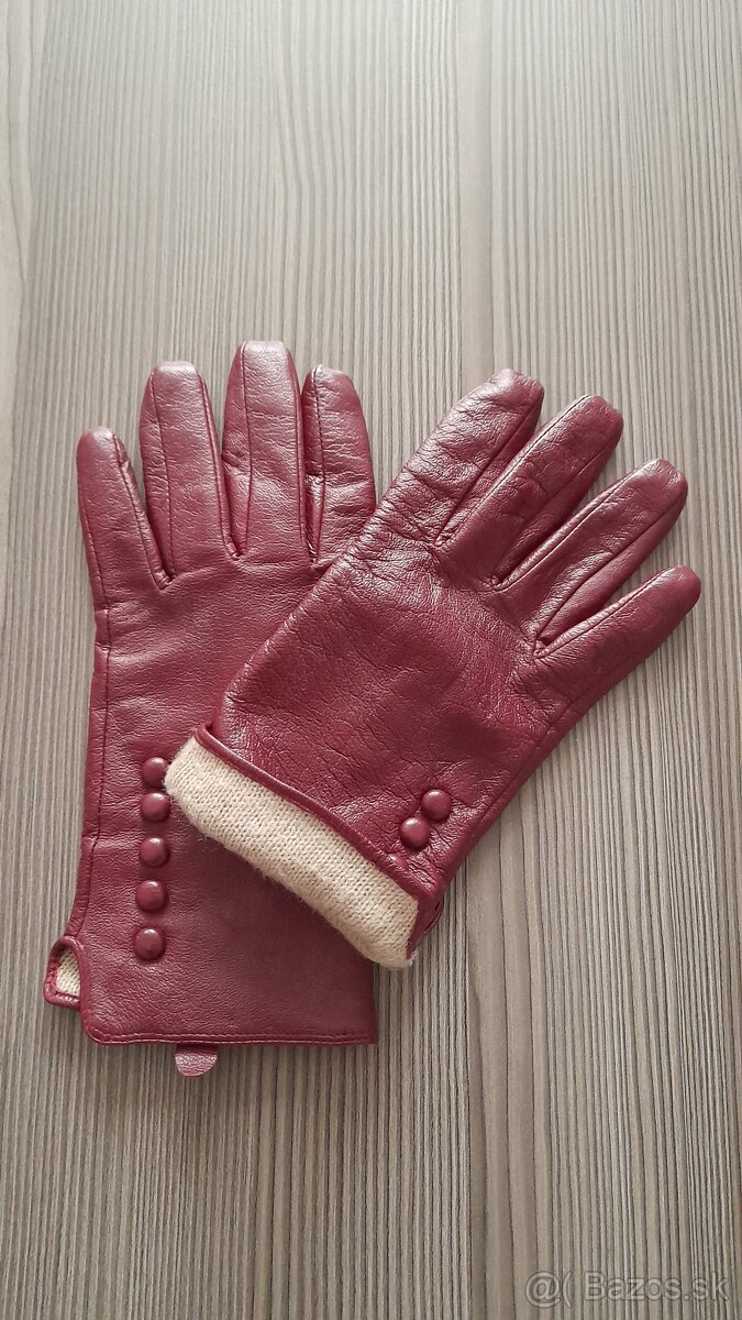 Dámske kožené rukavice