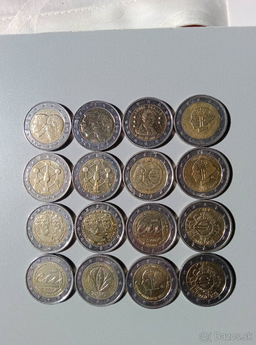 Pamätné mince Belgicko