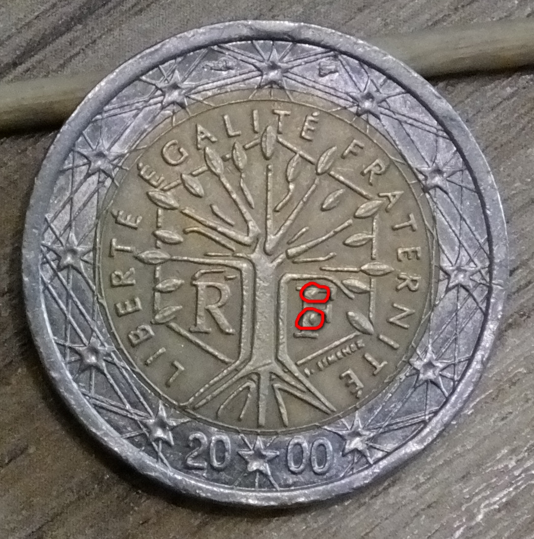 2 Euro - rok 2000 Francuzsko - x21