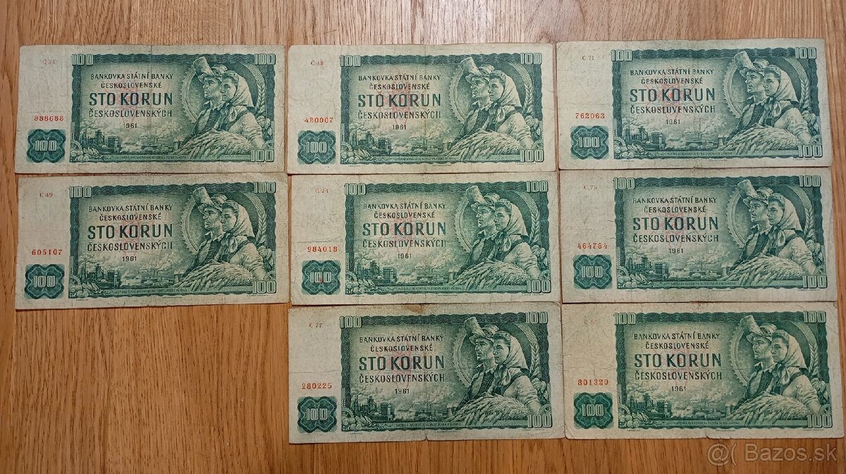 Bankovky 100 Kčs séria C
