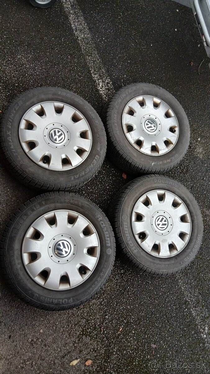 Zimne pneumatiky 195/65 R15 na diskoch 5x112