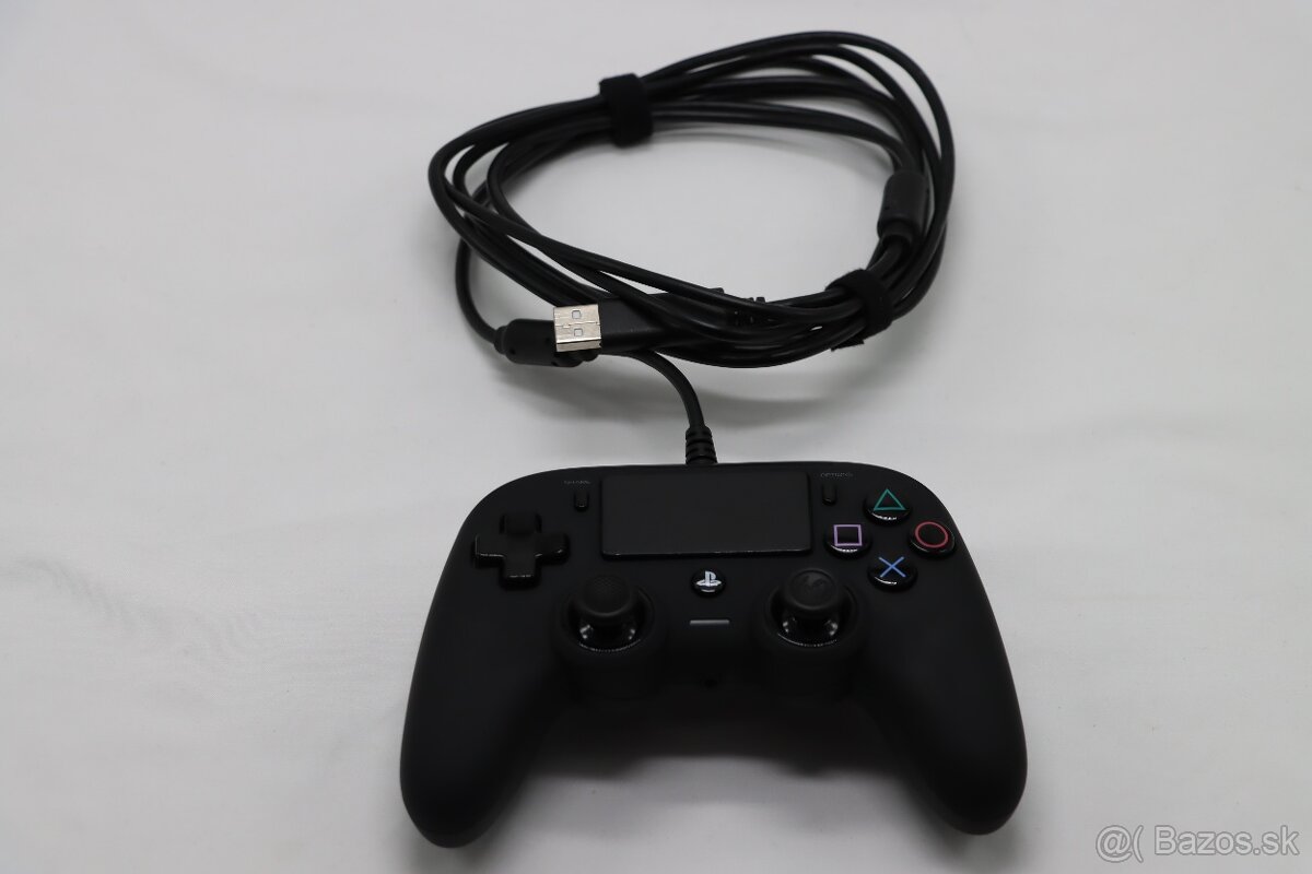 Nacon káblový ovládač na PS4 – USB – plne funkčný