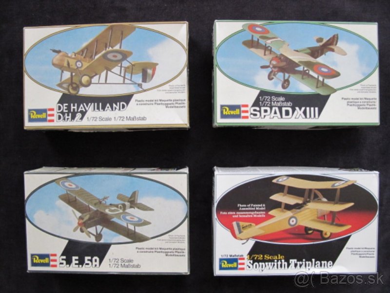 Plastikové modely lietadiel I.sv. vojna Rewell
