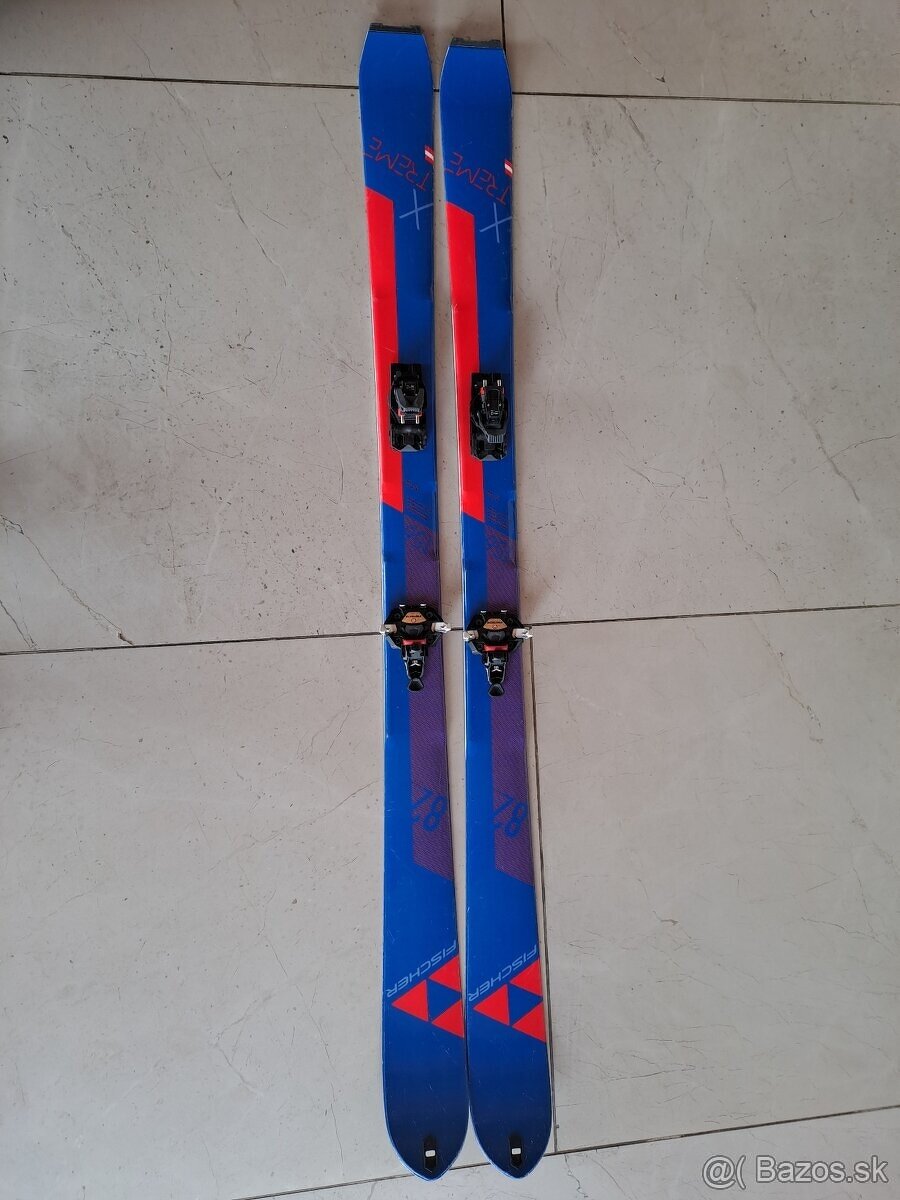 LYŽE skialp - FISCHER X-TREME, BEZ VIAZANIA