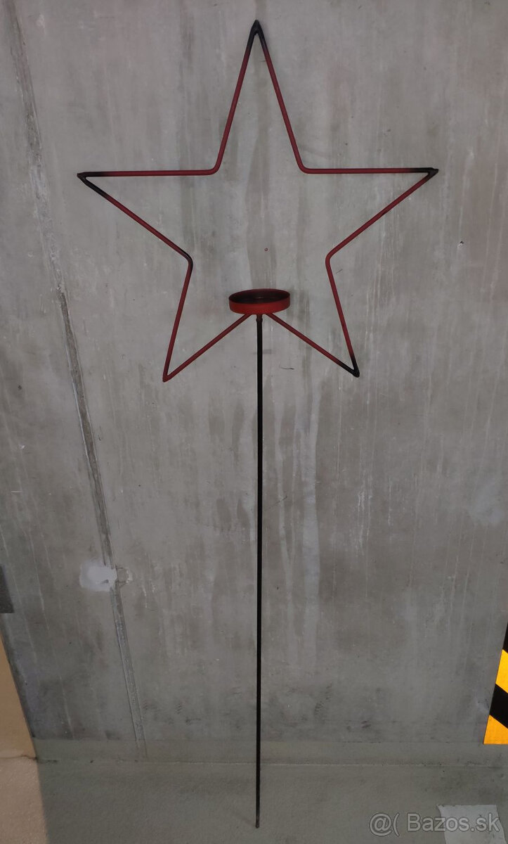 Kovový svietnik hviezda 150 cm