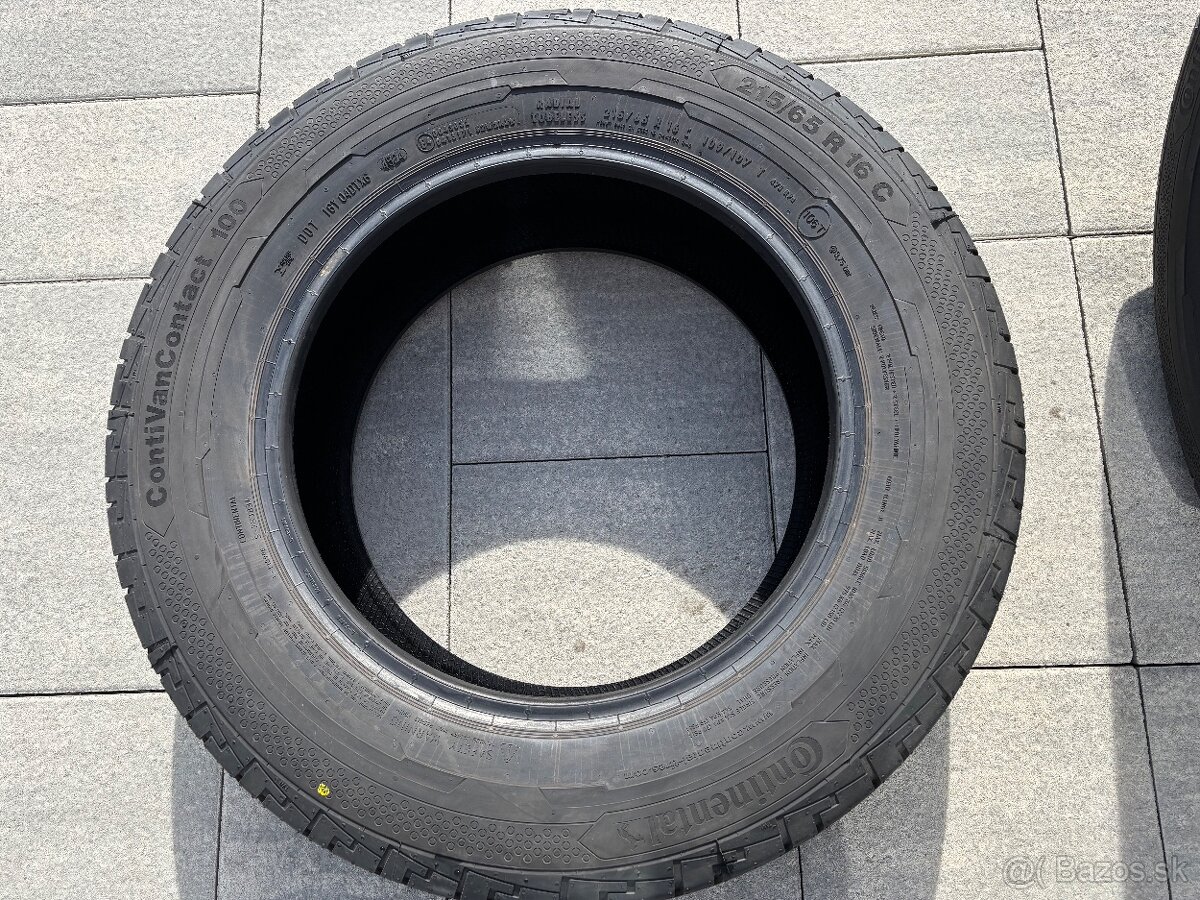 Predám 4ks pneu Continental VAN Contact 215/65 R16