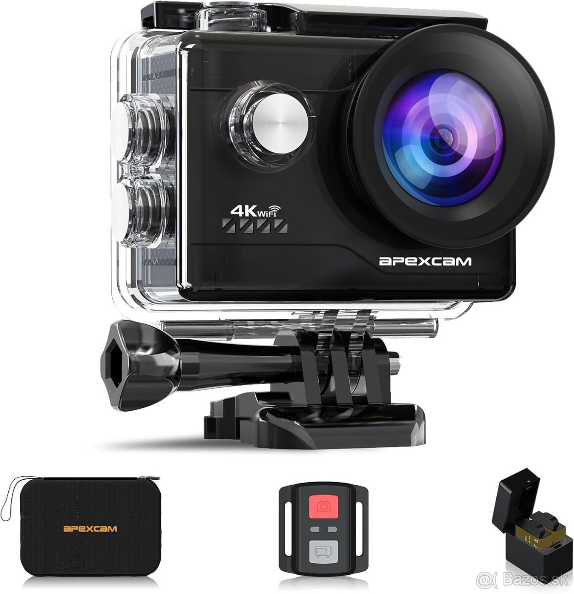 Športová kamera APEXCAM M80air 4K WiFi 20MP Vodotesná