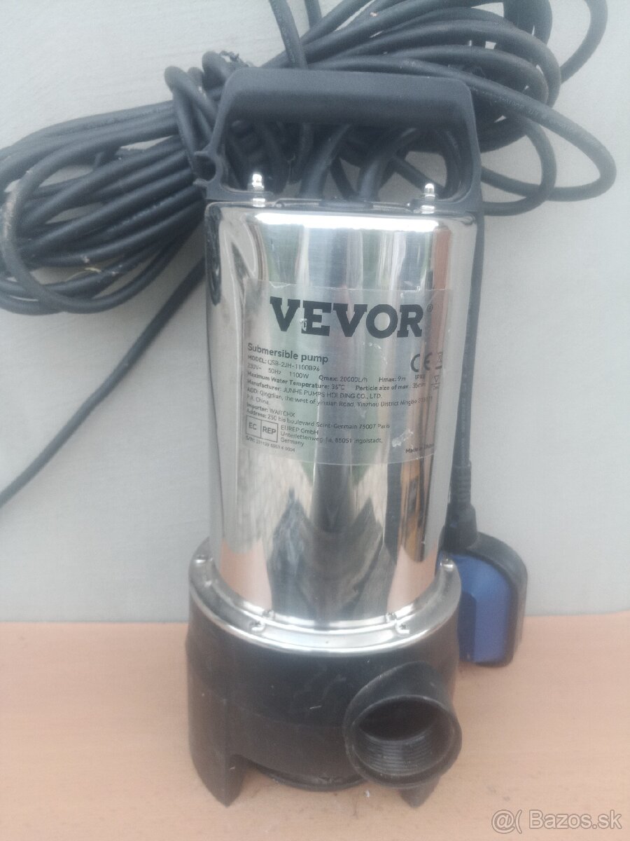 Kalové čerpadlo Vevor 1100W