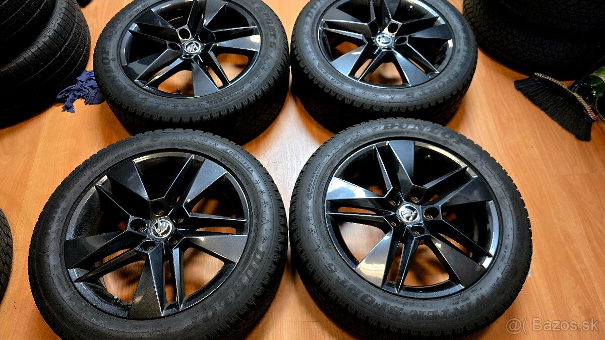 Predam elektrony Original Skoda 5x112 R17 a zimne gumy