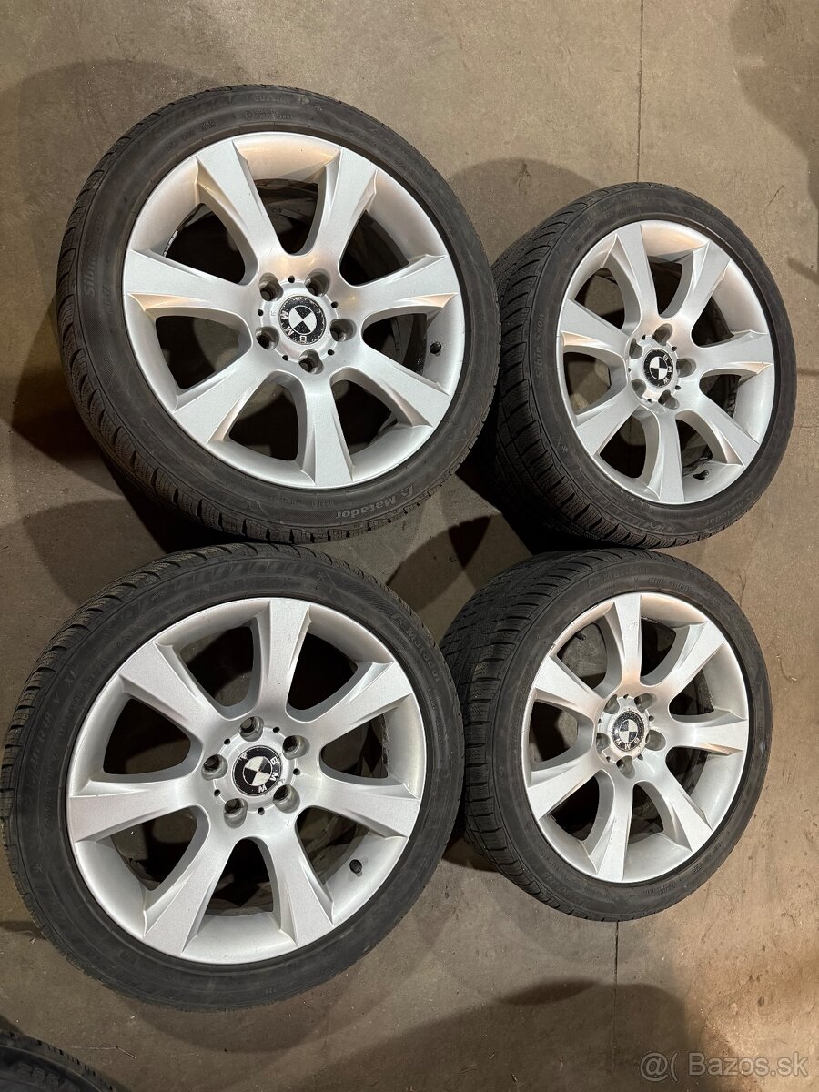 Predam sadu kolies z BMW 5x120r18 so zimnými pneu 245/40 r18