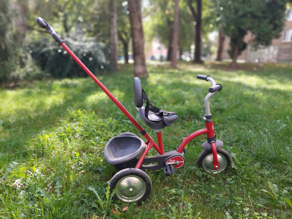 Reťazová trojkolka Zooky, kovová červená