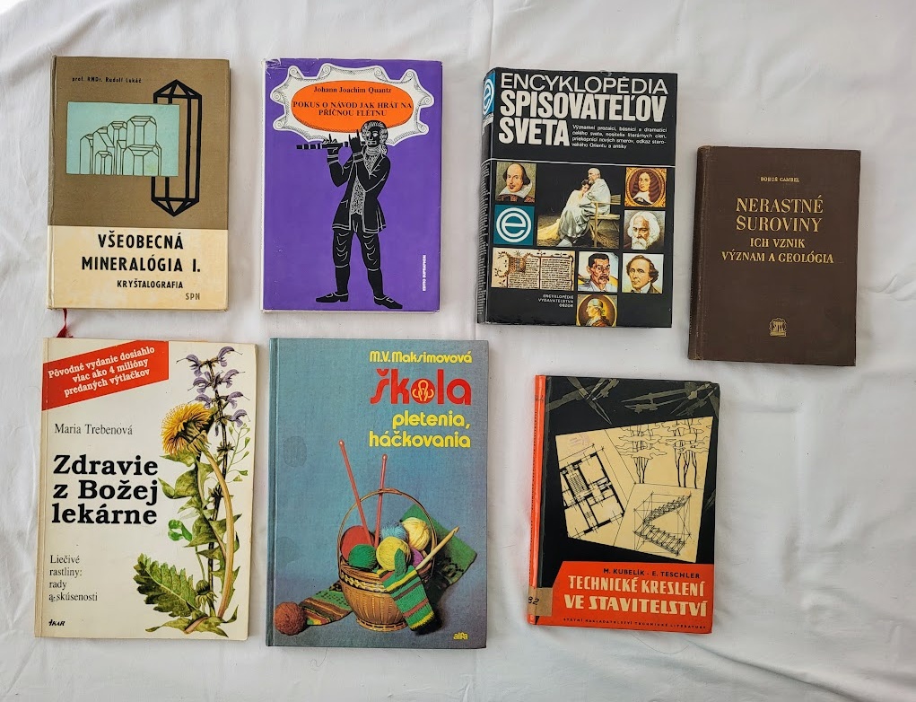 Odborné knihy - Zdravie, Rastliny, Mineralógia,...