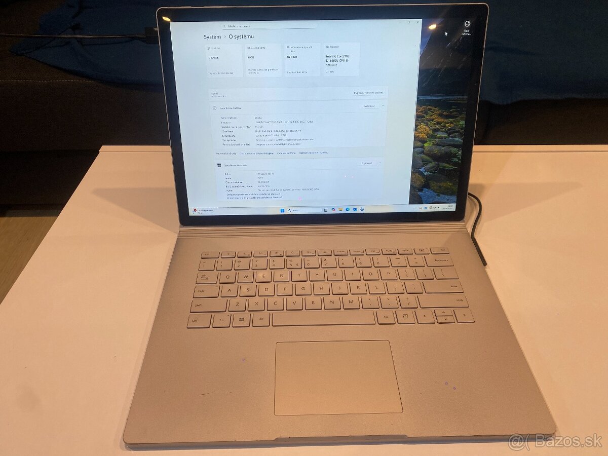 Surface BOOK 2 - 15palců, 16GB, 1TB, GTX1060, tablet,