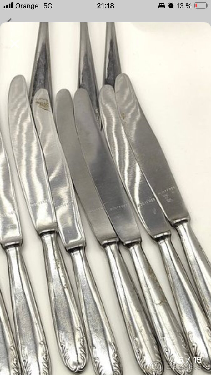 Predám postriebrený príborový set Abert – 58 ks