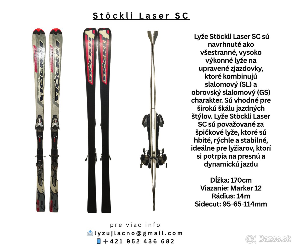 Lyže Stockli WC 170cm