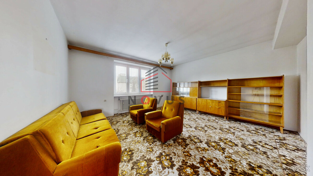 Investičný, veľkometrážny 3 izbový byt v Novej Dubnici časti