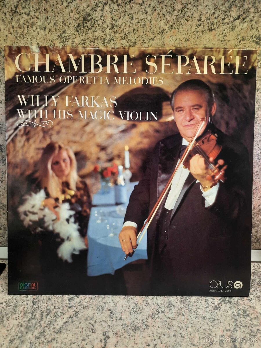 Willy Farkas with his magic violin Chambre Séparée