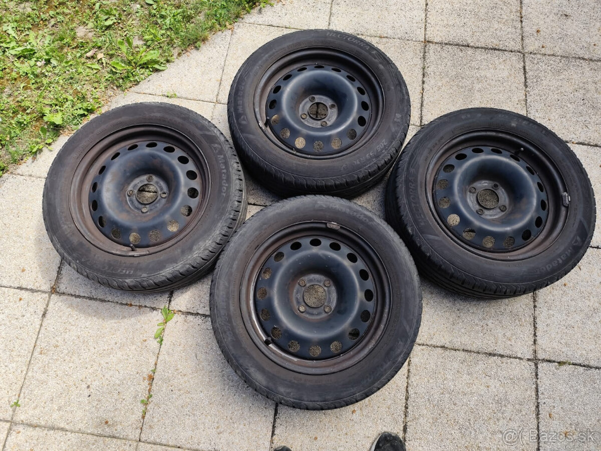 16" oceľové disky pre Citroen alebo Peugeot s pneumatikami