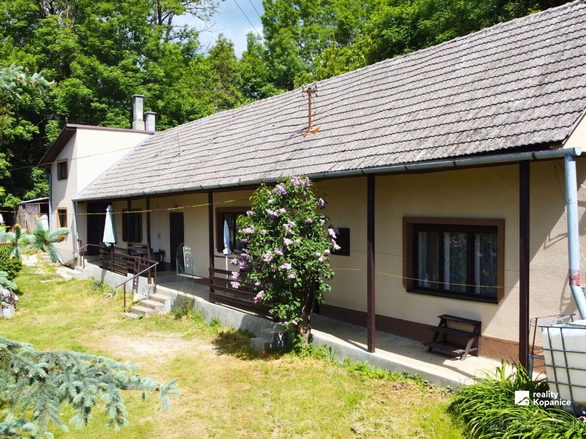Dom s veľkým pozemkom, dielňami a kusom lesa