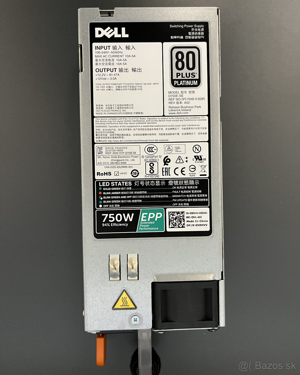 Dell D750E-S6 750W server zdroj