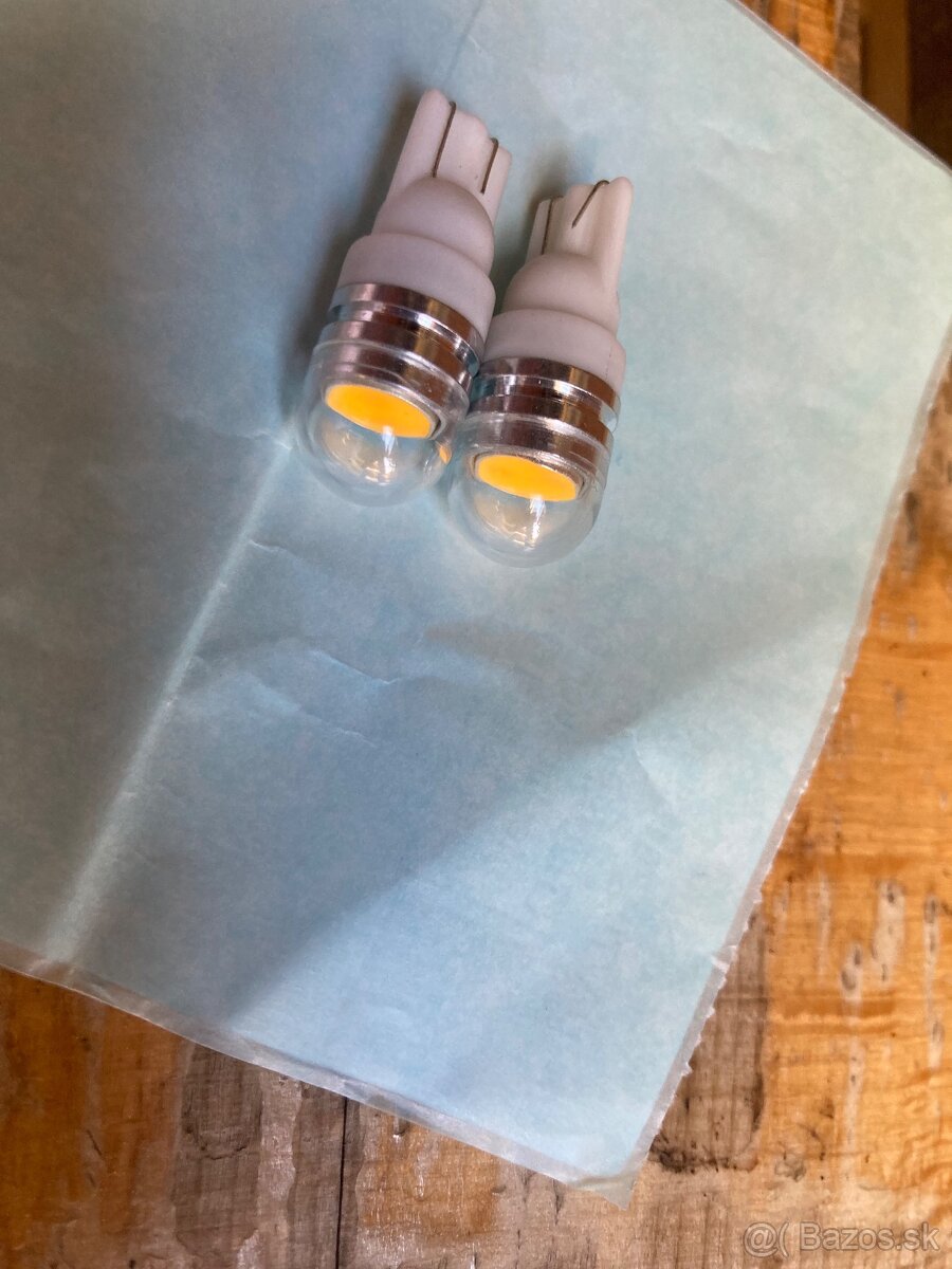 LED žiarovky T10 W5W biela teplá