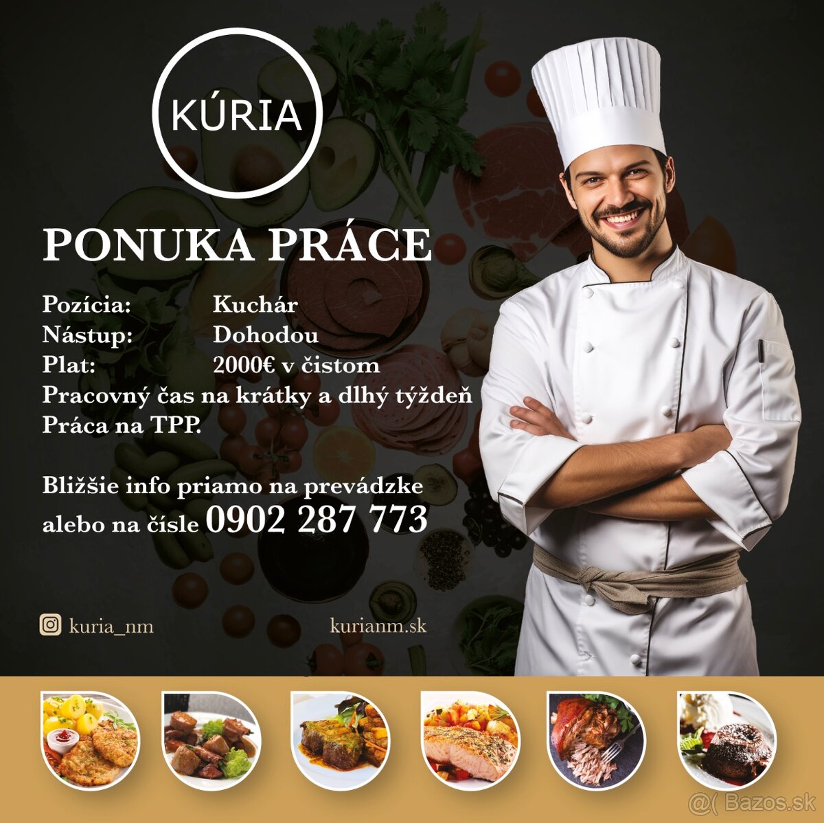 Hľadáme kuchára
