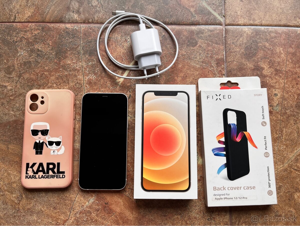 iPhone 12 White 128GB, TOP stav, 1.majiteľ