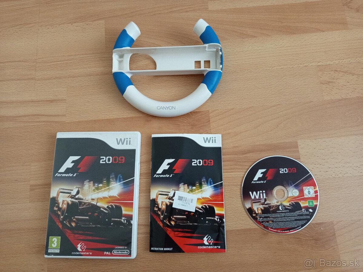 Predám hru F1 2009 pre Nintendo Wii + volant