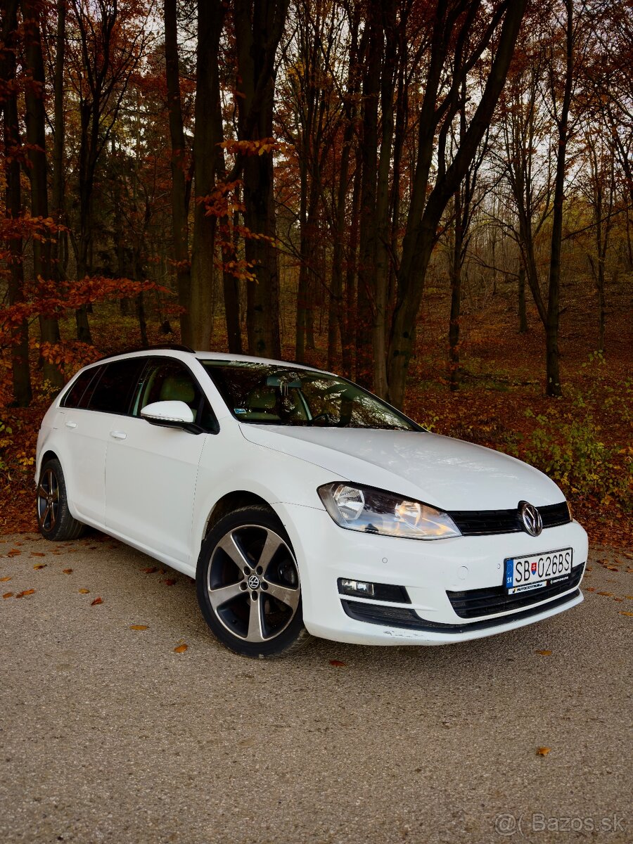 VOLKSWAGEN/ VW GOLF 7 variant, 1.6TDi, 81KW, 2x kľúč, ťažné