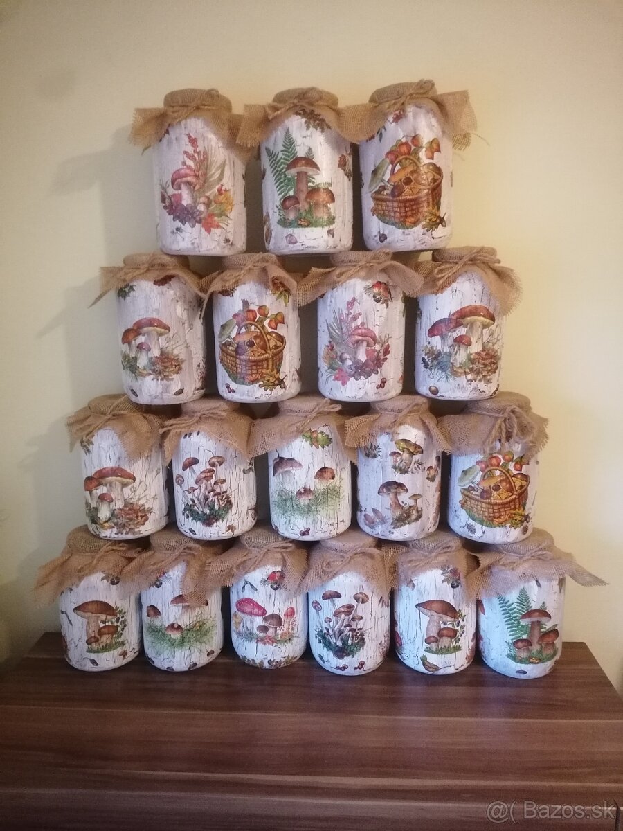 Predám 4 litrové fľaše na sušené huby