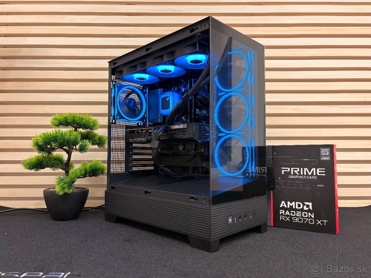 Herný PC  R7 7800X3D / 32GB DDR5 / RX 9070XT / 1TB NVMe
