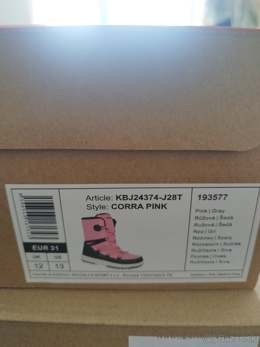 Dievčenské zimné topánky