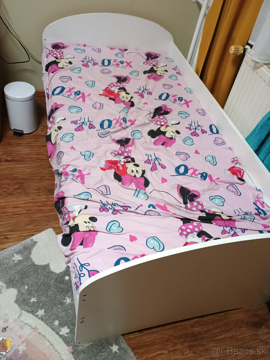 detská dievčenská posteľ + matrac