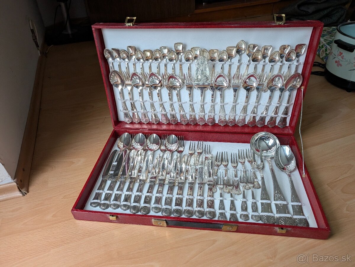 Vintage set strieborny pribor