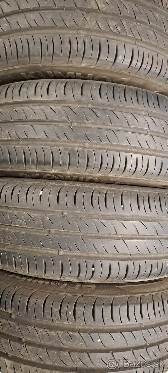 Predám 4ks jazdené letné 185/65r15-88H Kumho